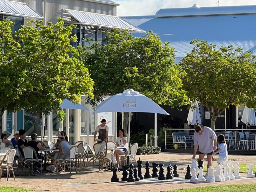 Rise Bakery has a nice outside area